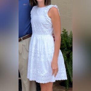 Kate Spade white eyelet dress
